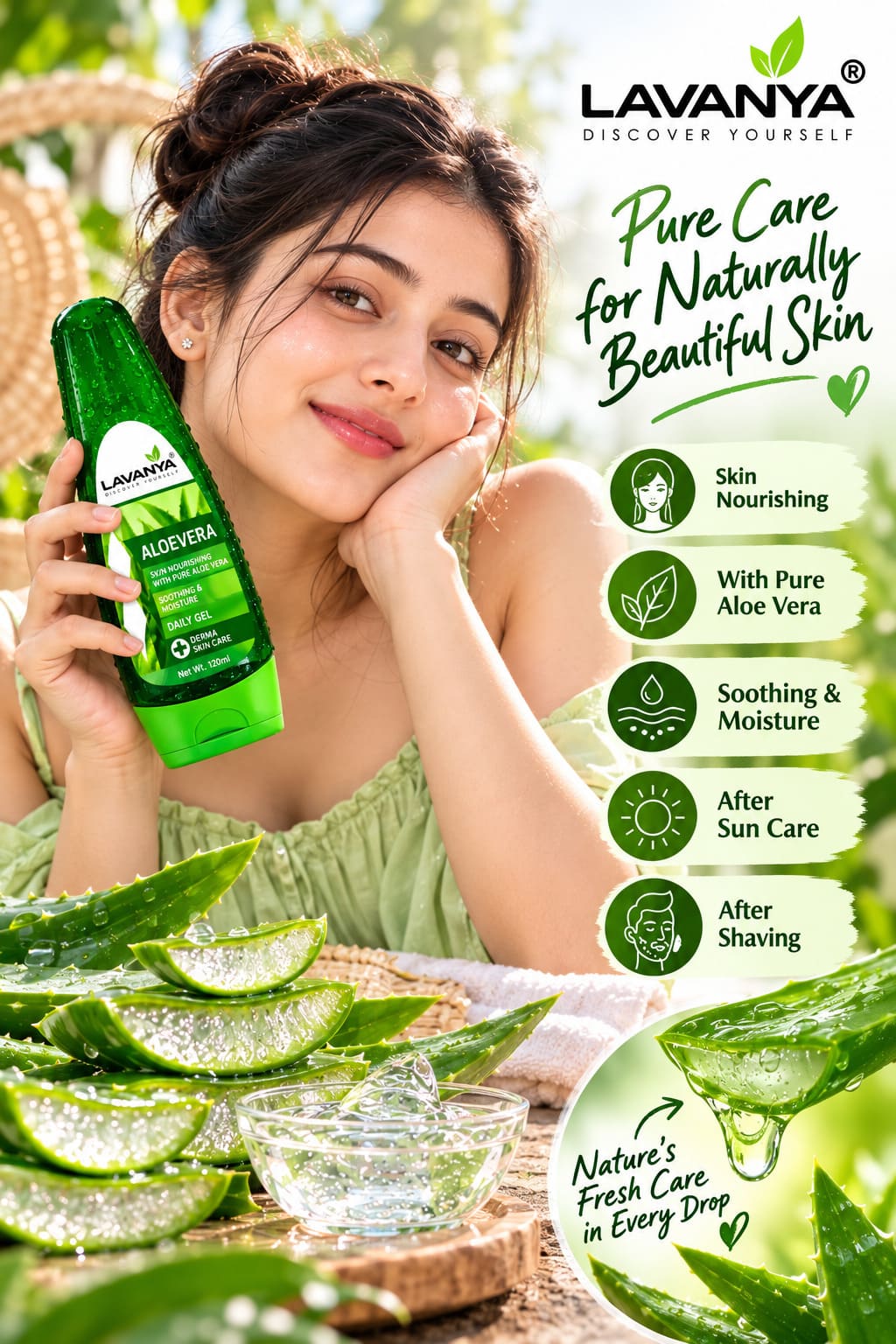 lavanya alovera gel for the protecting skin