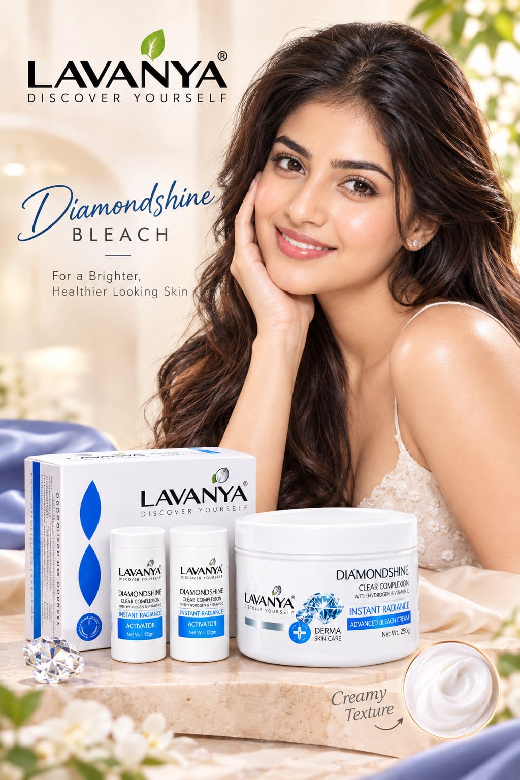 Lavanya Diamondshine Bleach its provide creamy texture