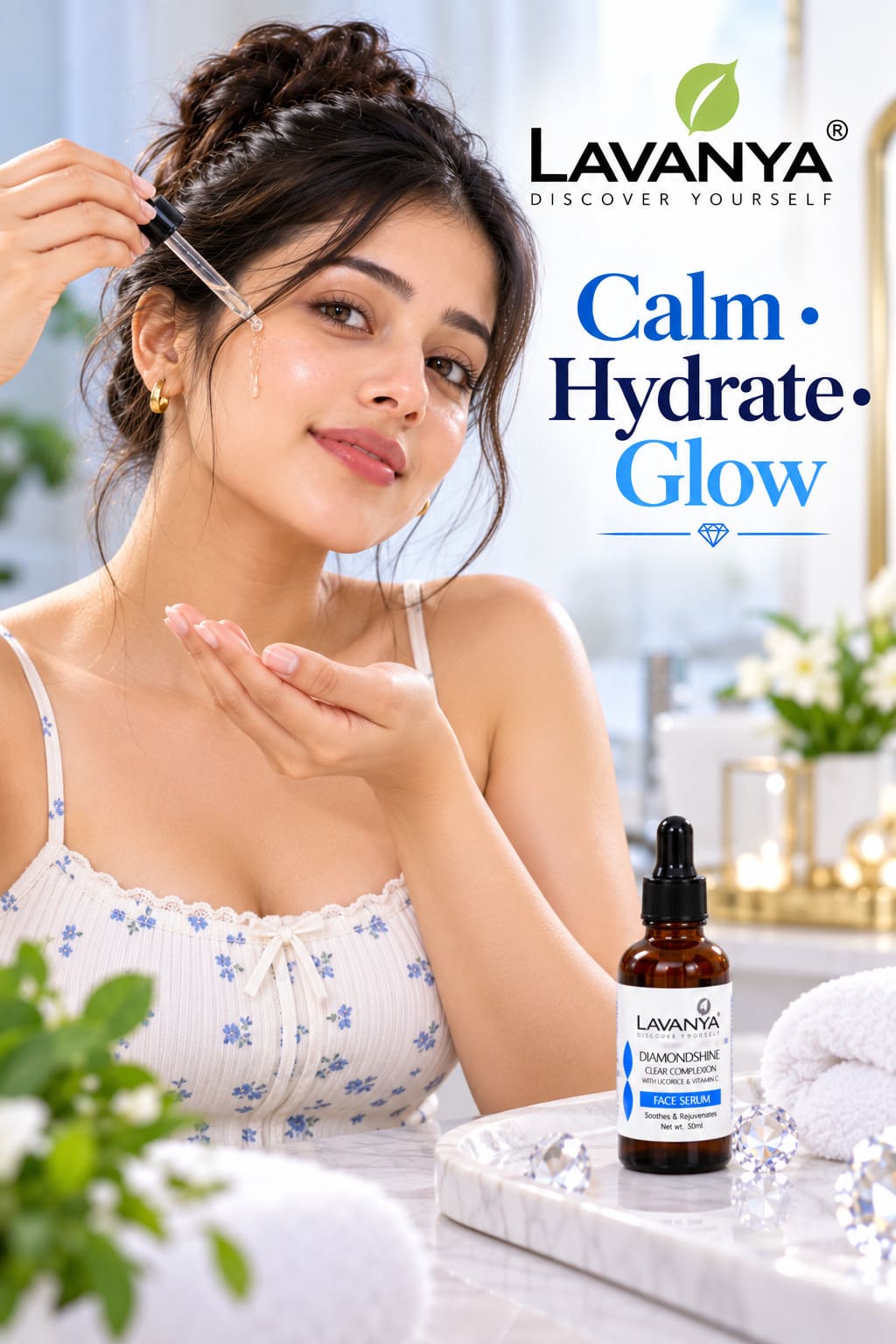 lavanya diamondshine facial kit calm hyderated glow