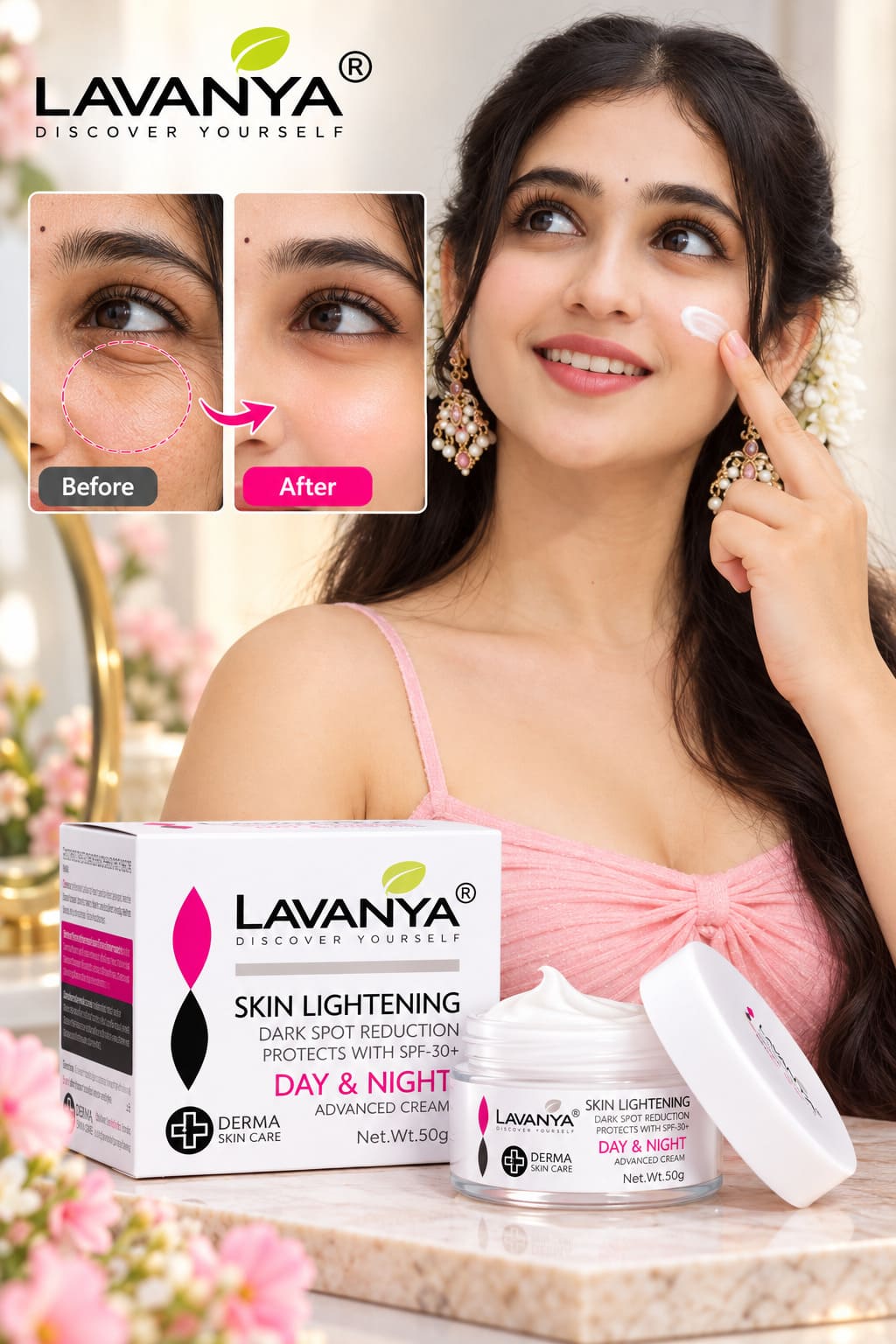 lavanya skin lightening day night cream best effect with use 2 times per day