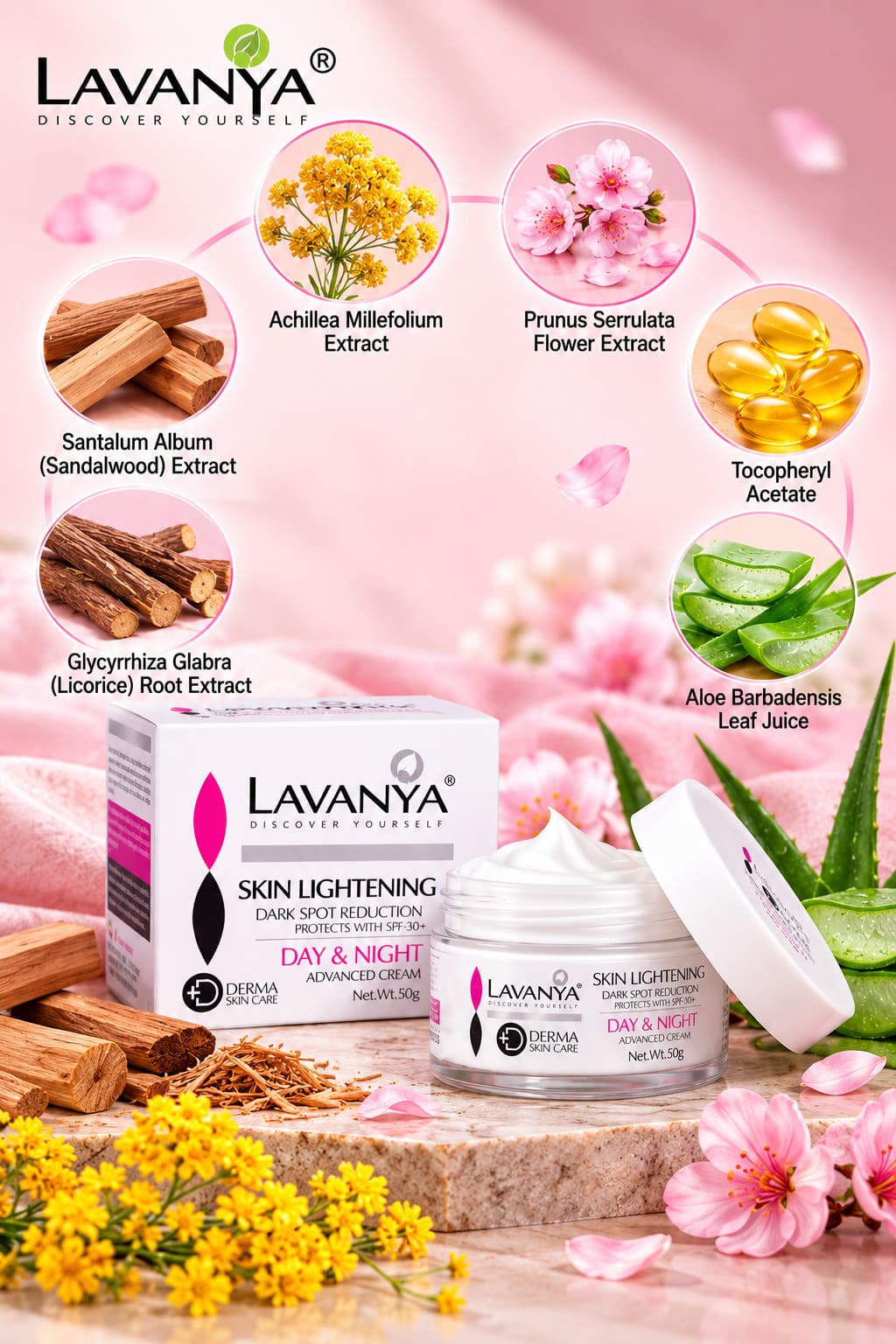 lavanya skin lightening day night cream ingridient