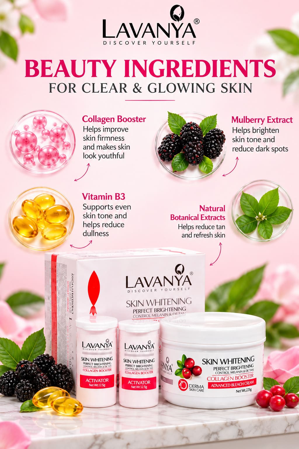 lavanya skin whitening bleach giving best ingredient