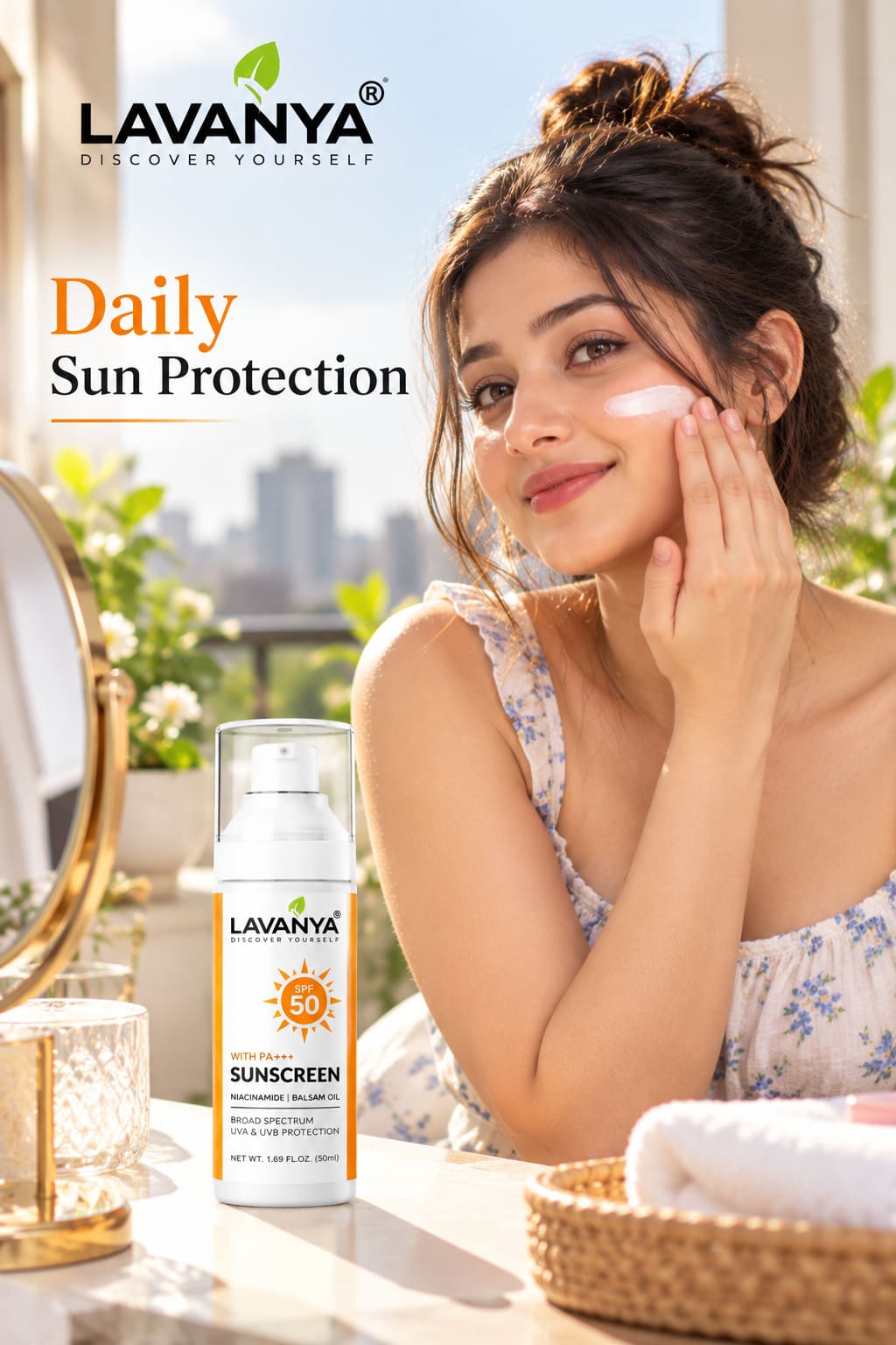 lavanya sunscreen spf 50 sun protection and uv