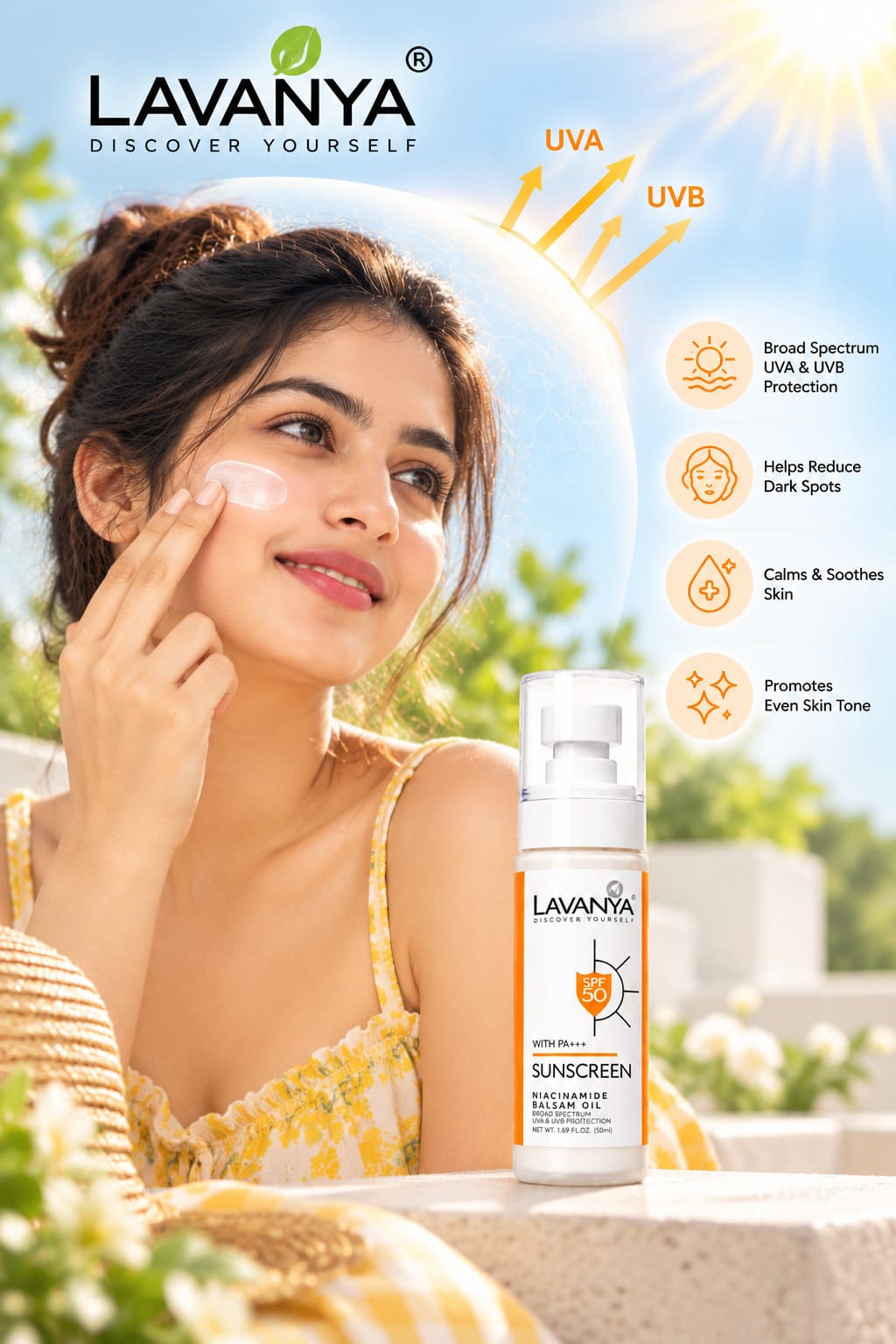 lavanya sunscreen spf 50 also showing uv