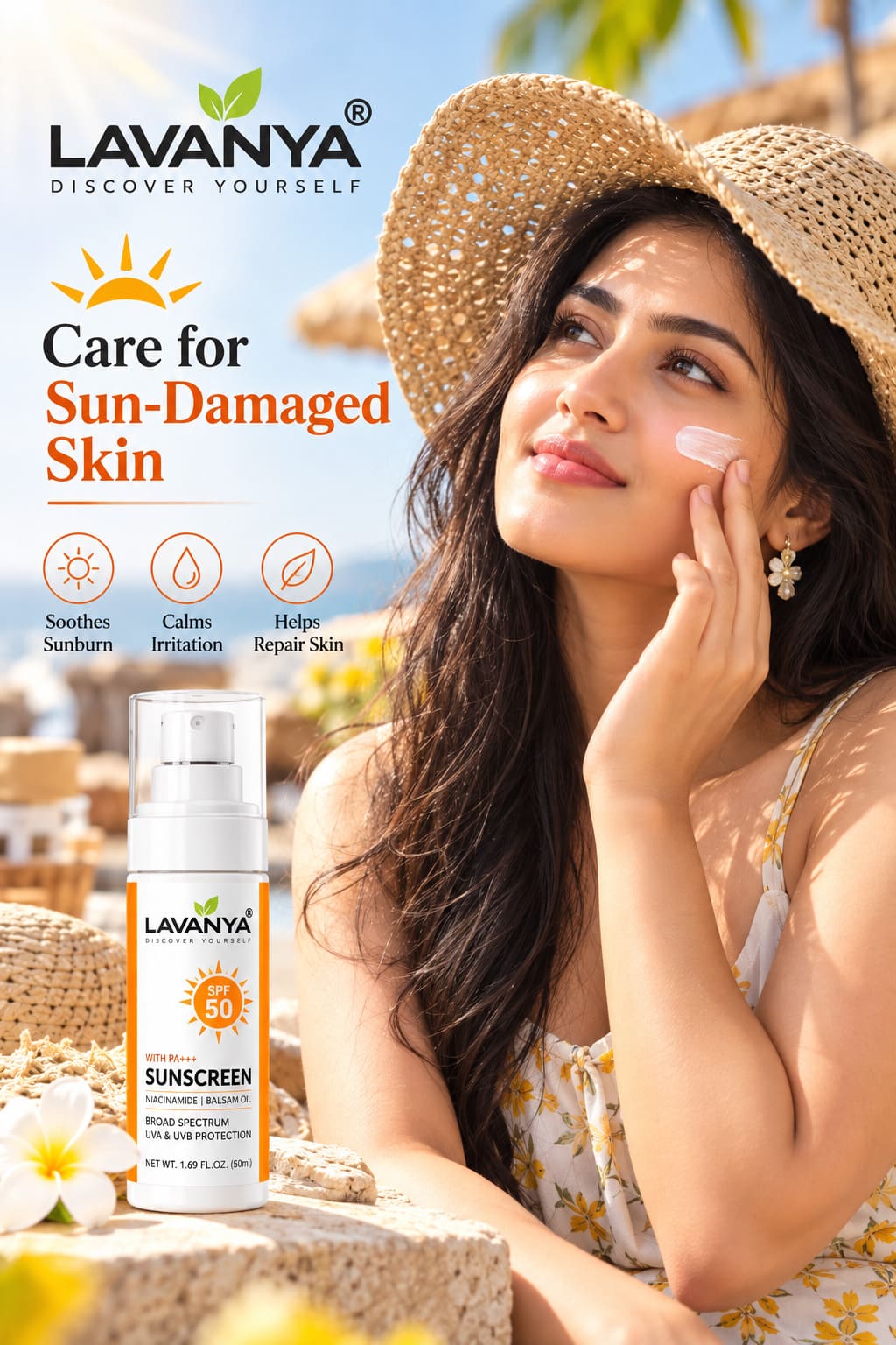 lavanya sunscreen spf 50 care sun damaged