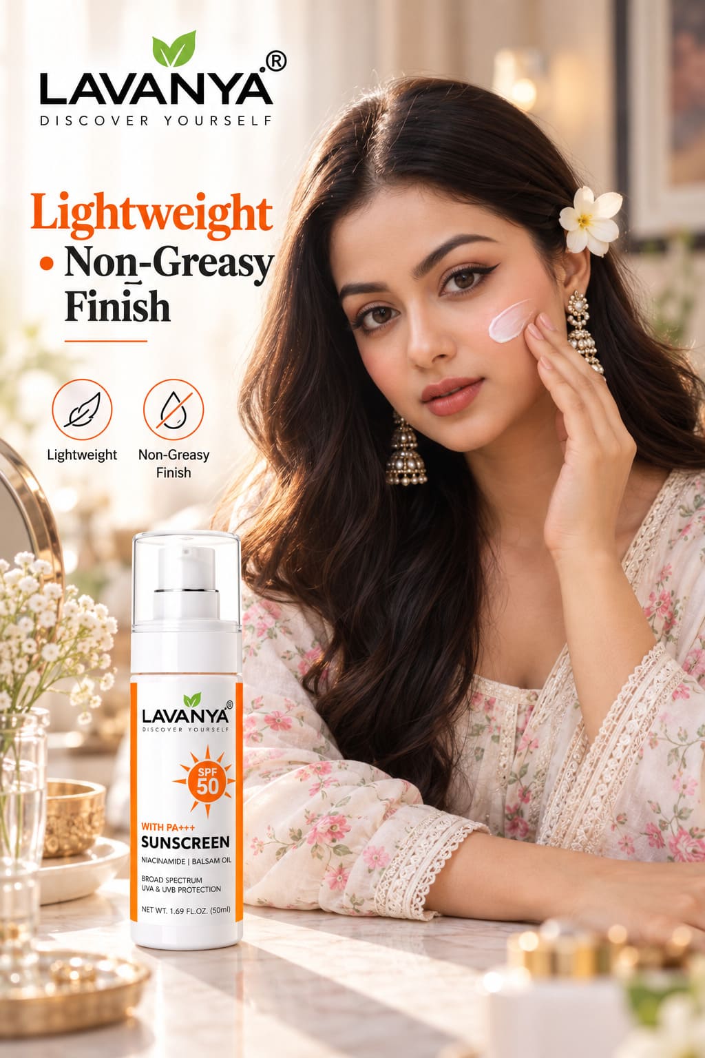 lavanya sunscreen spf 50 lightweight