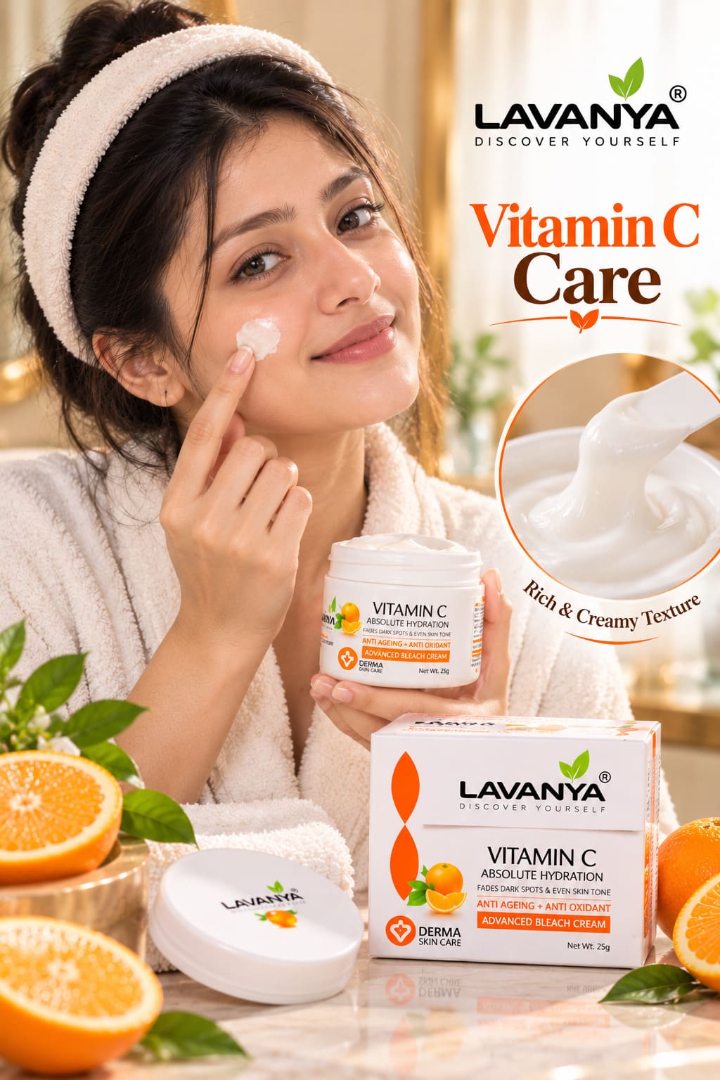 lavanya vitamin c bleach creamy texture