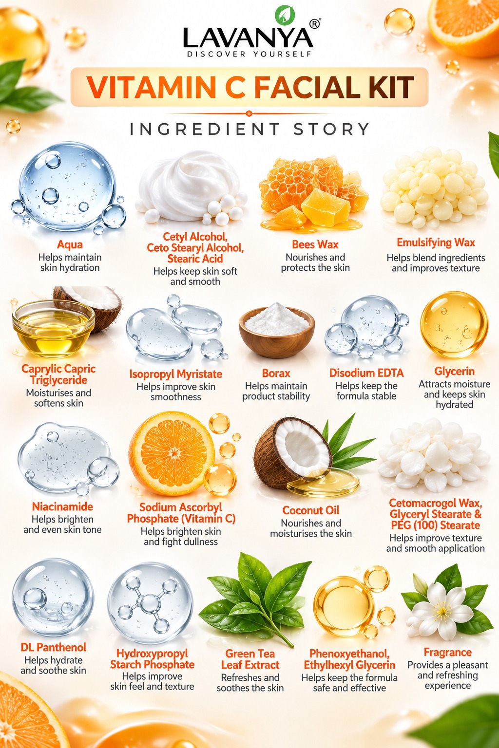 lavanya vitamin c face kit ingridients