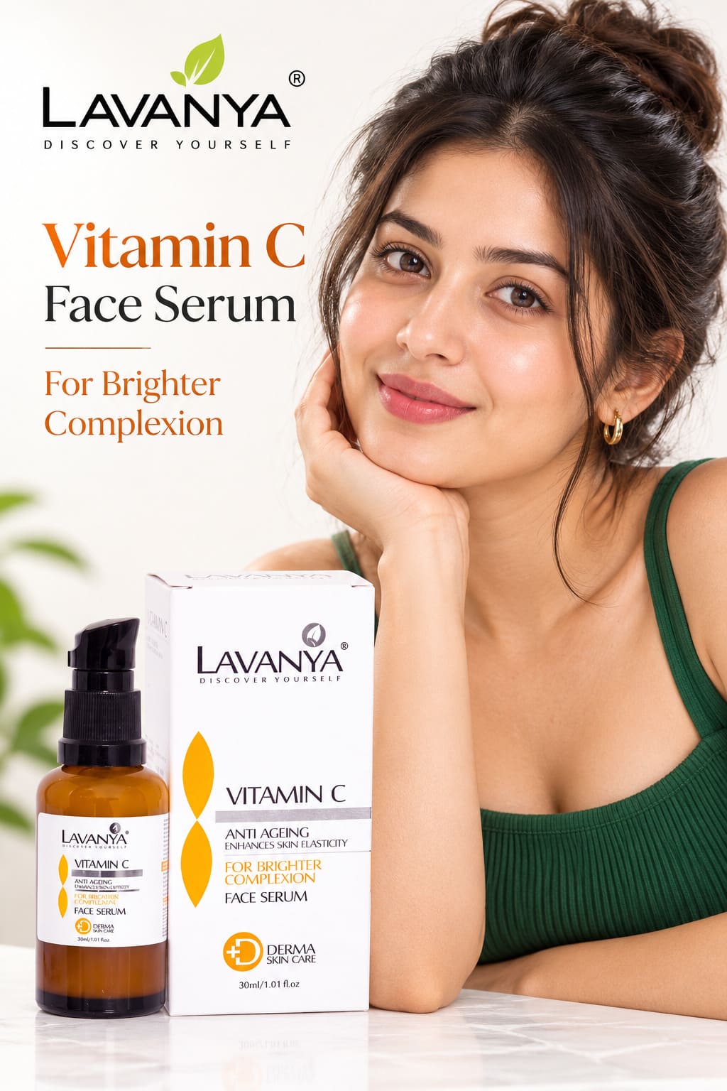 lavanya vitamin c face serum gives more elegant face with glowing skin