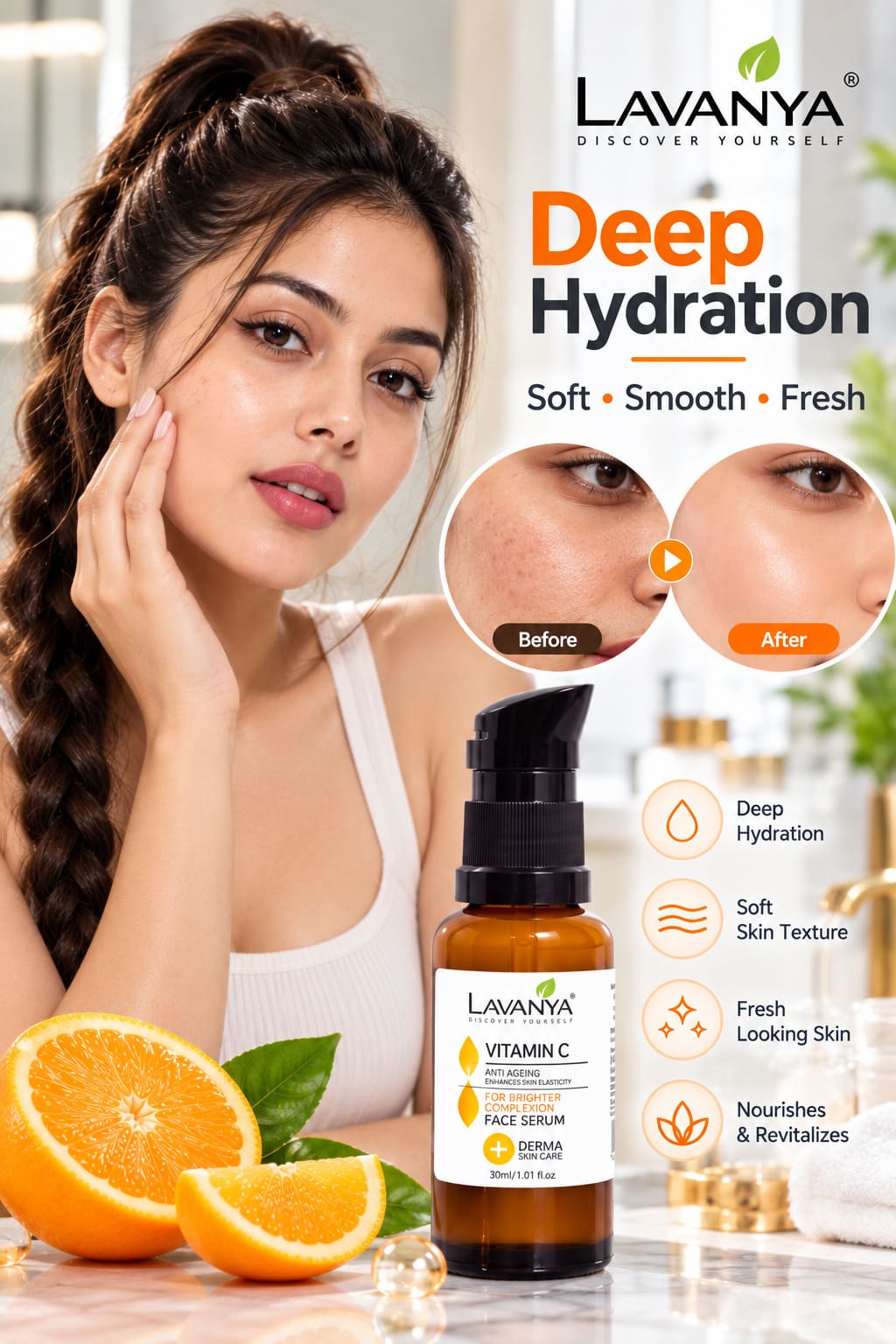 lavanya vitamin c face serum deep hyderation