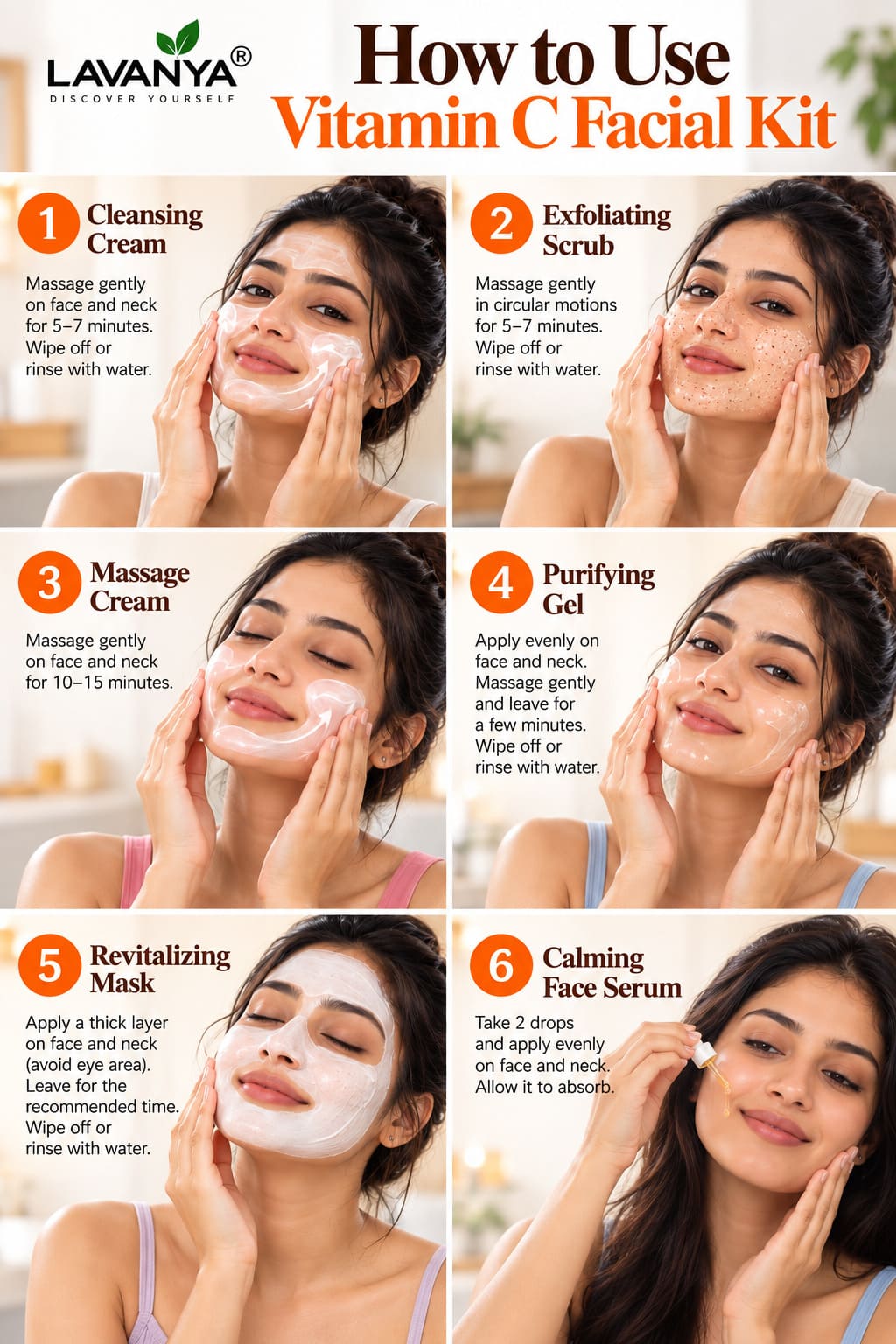 lavanya vitamin c face kit how to use