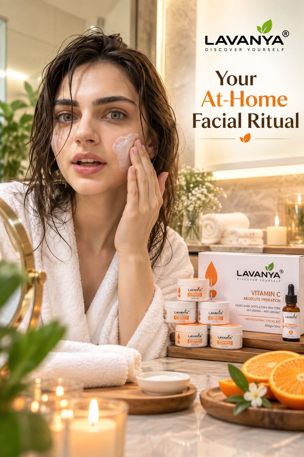 lavanya vitamin c face kit , facial at home