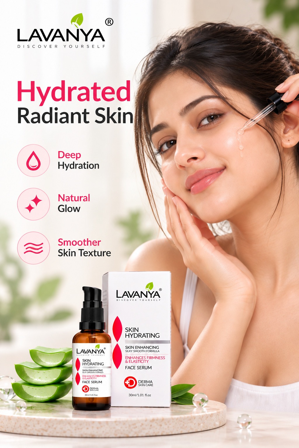 lavanya hydrating serums improves skin brighter