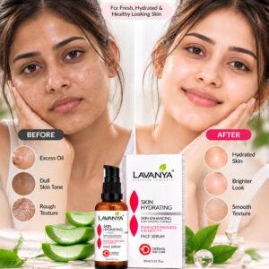 LAVANYA hyderating face serum with Hyaluronic Acid, Niacinamide with extract aleo vera