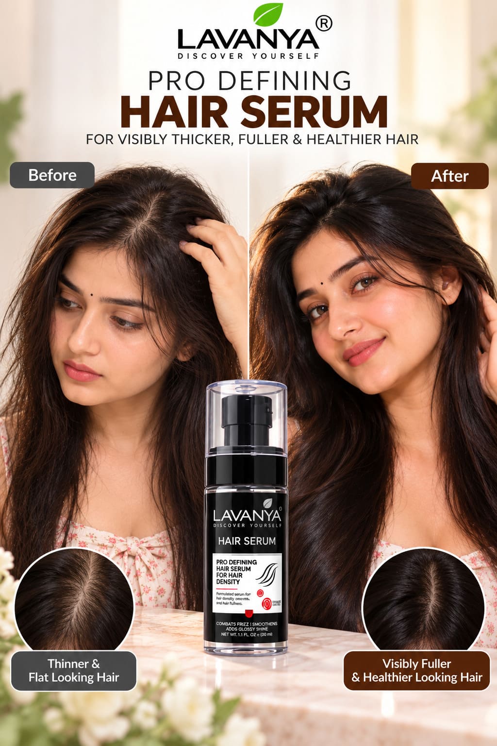 lavanya hair serum before after images for observing
