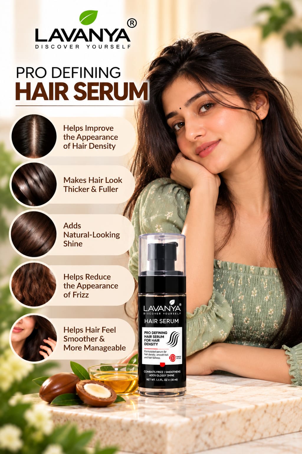 lavanya hair serum result showing some improvement