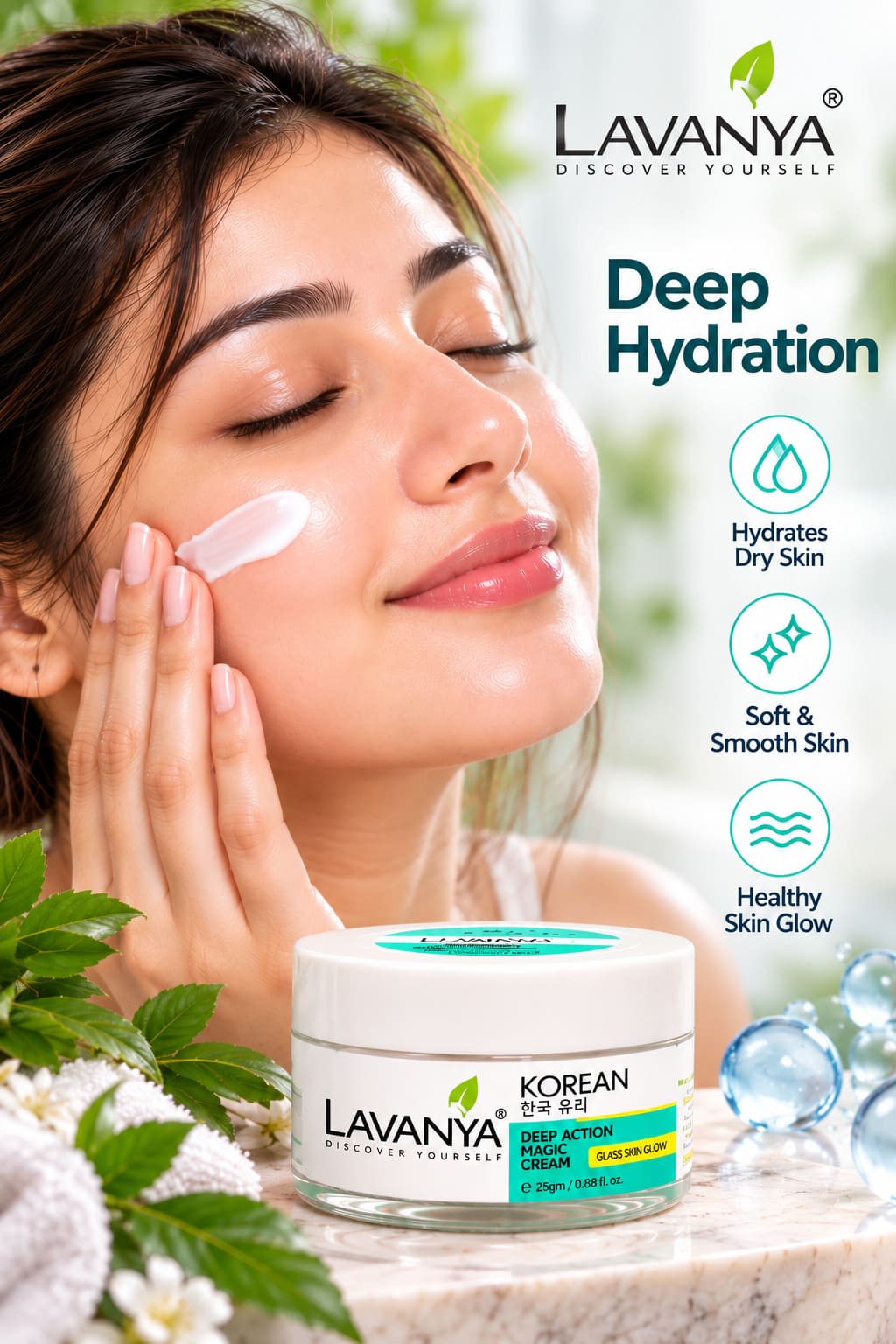 lavanya korean deep action magic cream resuly improving